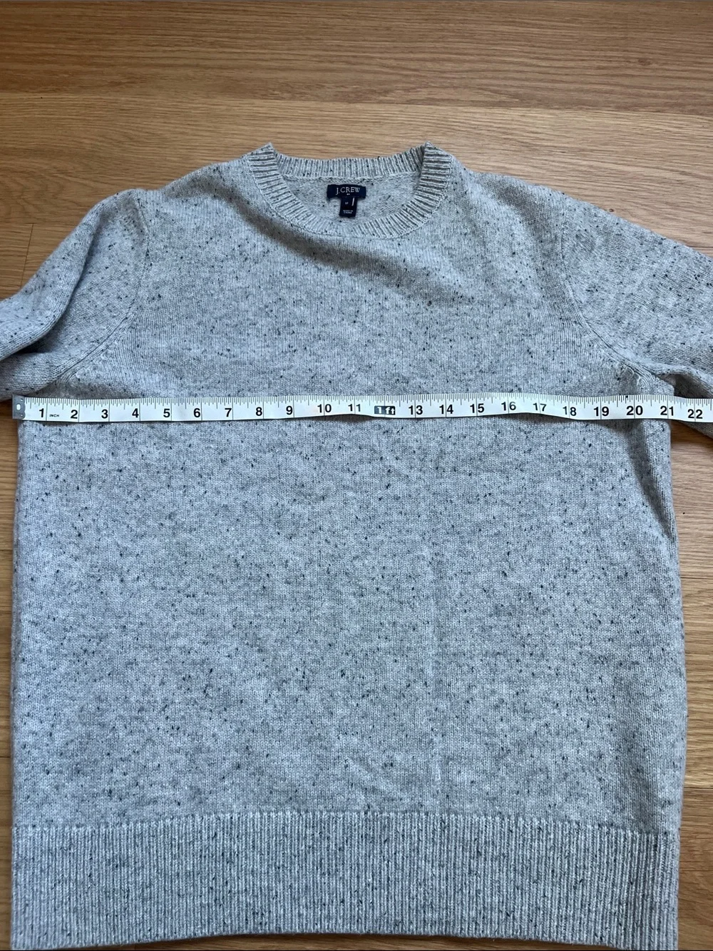 J. Crew Men’s Lambswool Donegal Elbow- Patch Sweater size M
